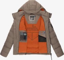 Gewatteerde Jassen Winterjas Arvidoo Heren Lichtbruin -Herenkleding Winkel 4bdfbe794e769fbccdd7ae199798b023