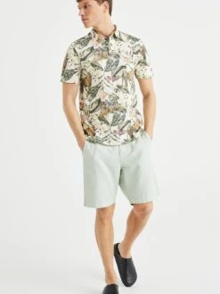 WE FASHION Chino Shorts Loosefit Chino Heren Pastelgroen -Herenkleding Winkel 4c64ff4fdb7d49b02deece6b940467e1