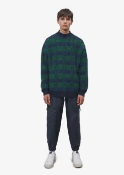 Marc O'Polo DENIM Crewneck Truien Trui Heren Blauw / Groen -Herenkleding Winkel 4fbb61004876d7bd84010ad82360f742