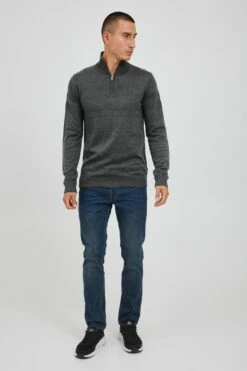 Solid Coltruien Trui Bamaro Heren Grijs Gemêleerd -Herenkleding Winkel 50ff0eb9202a8a0fe14a971c5c621527