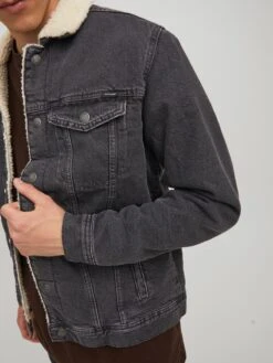 Jack & Jones Spijkerjassen Tussenjas Jean Heren Donkergrijs -Herenkleding Winkel 5181adbcbcb0318c84b7a64bc458cbec