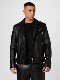 IRO Leren Jassen Tussenjas HADRO Heren Zwart -Herenkleding Winkel 51c756efb0dba54c650e431518fb983b