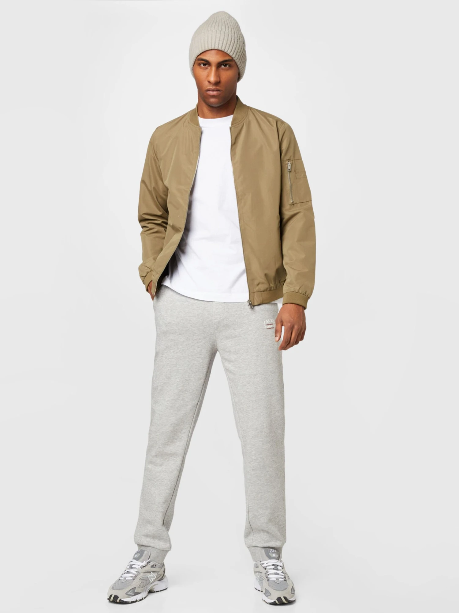 Pantalons Regular Broek Heren Grijs Gemêleerd 7 Pantalons Regular Broek Heren Grijs Gemêleerd - Afbeelding 5