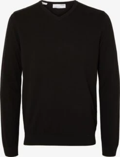 Selected Homme V-hals Truien Trui BERG Heren Zwart