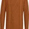 Solid Crewneck Truien Trui SDTerence Heren Cognac
