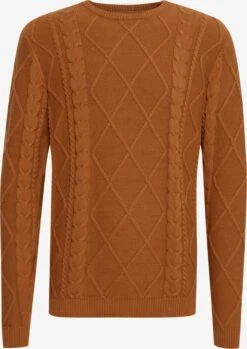 Solid Crewneck Truien Trui SDTerence Heren Cognac