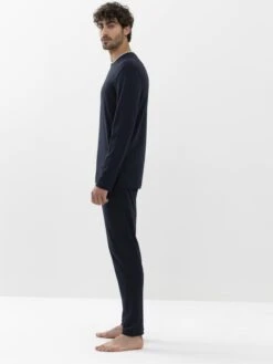 MEY Longsleeves Shirt Heren Donkerblauw -Herenkleding Winkel 56bf4bb5c7f2a30ef6daad9bf4aaf731