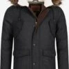 Indicode Jeans Parkas Winterparka Baynes Heren Zwart