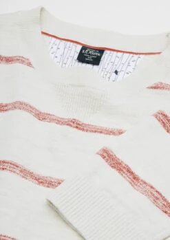 S.Oliver Crewneck Truien Trui Heren Wit -Herenkleding Winkel 59499dc41a7fbe1d1f8ee659ce480c15