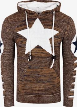 Hoodies Trui Heren Bruin / Gemengde Kleuren