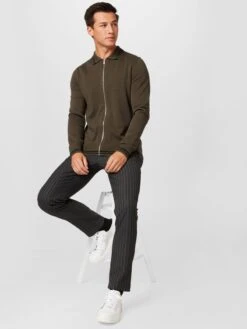 Vesten Gebreid Vest Heren Kaki -Herenkleding Winkel 60576041ab98fe14ec4a59cb402cf42c