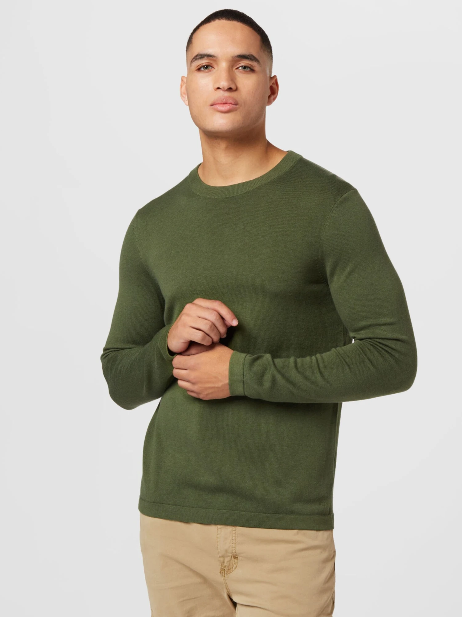 Marc O'Polo Crewneck Truien Trui Heren Olijfgroen 4 Marc O'Polo Crewneck Truien Trui Heren Olijfgroen - Afbeelding 2