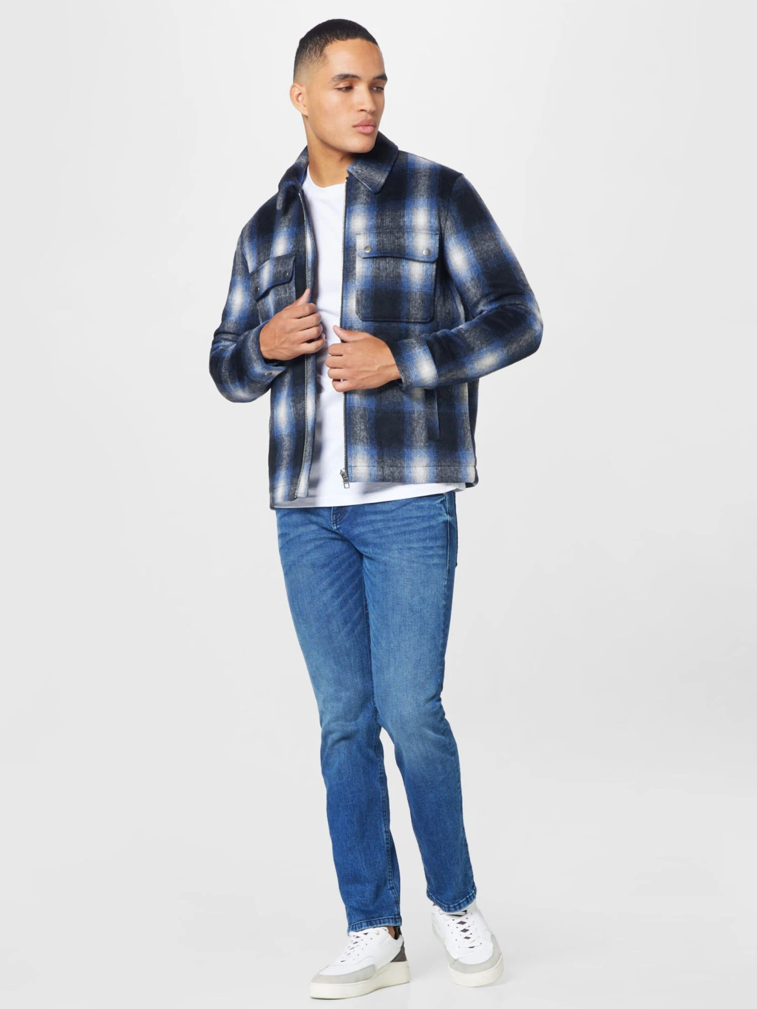 RIVER ISLAND Tussenjassen Tussenjas Heren Blauw / Nachtblauw 7 RIVER ISLAND Tussenjassen Tussenjas Heren Blauw / Nachtblauw - Afbeelding 5