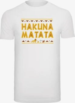 F4NT4STIC T-shirts Shirt Hakuna Matata Heren Wit