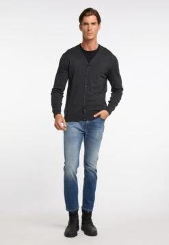 Vesten Gebreid Vest Heren Donkergrijs -Herenkleding Winkel 6910ecb464eacf4b61c88ee9f493a537