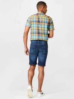 Solid Denim Shorts Regular Jeans Brent Heren Blauw -Herenkleding Winkel 694022ba934369b84052567493366f3c