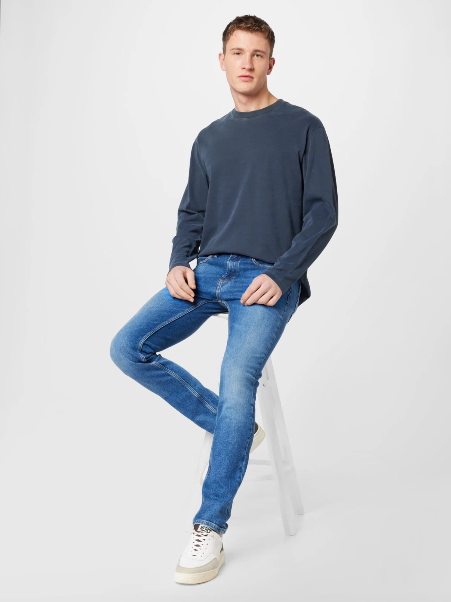 Marc O'Polo Longsleeves Shirt Heren Marine 7 Marc O'Polo Longsleeves Shirt Heren Marine - Afbeelding 5