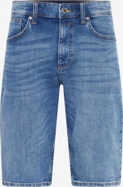 S.Oliver Denim Shorts Slimfit Jeans Heren Blauw