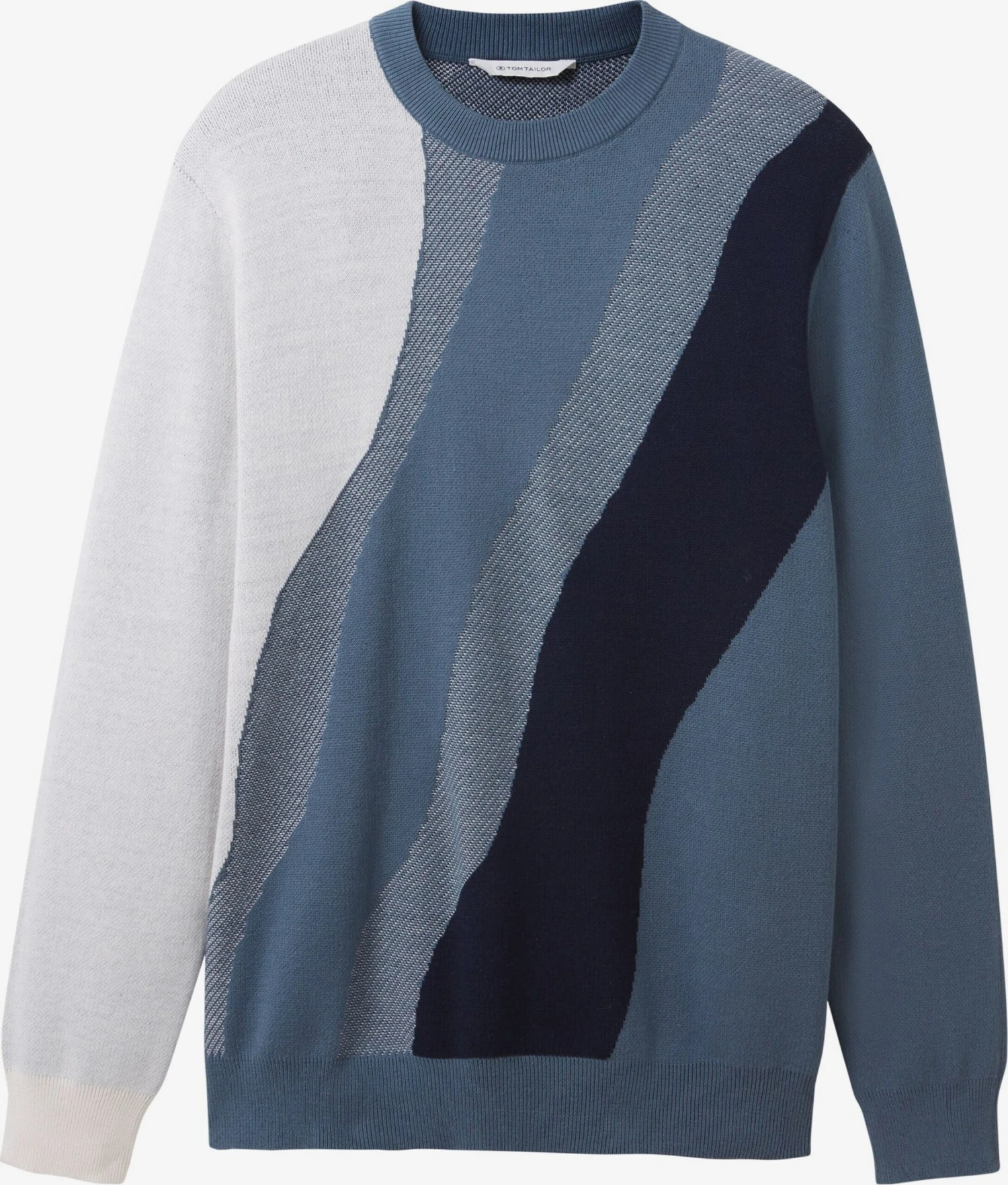 Tom Tailor Crewneck Truien Trui Heren Marine / Smoky Blue / Nachtblauw 3 Tom Tailor Crewneck Truien Trui Heren Marine / Smoky Blue / Nachtblauw
