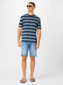 Springfield Denim Shorts Regular Jeans BERM Heren Blauw -Herenkleding Winkel 72f6082cd96075ae8c237ae3d79316b8