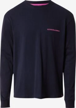 Scotch & Soda Longsleeves Shirt Heren Navy