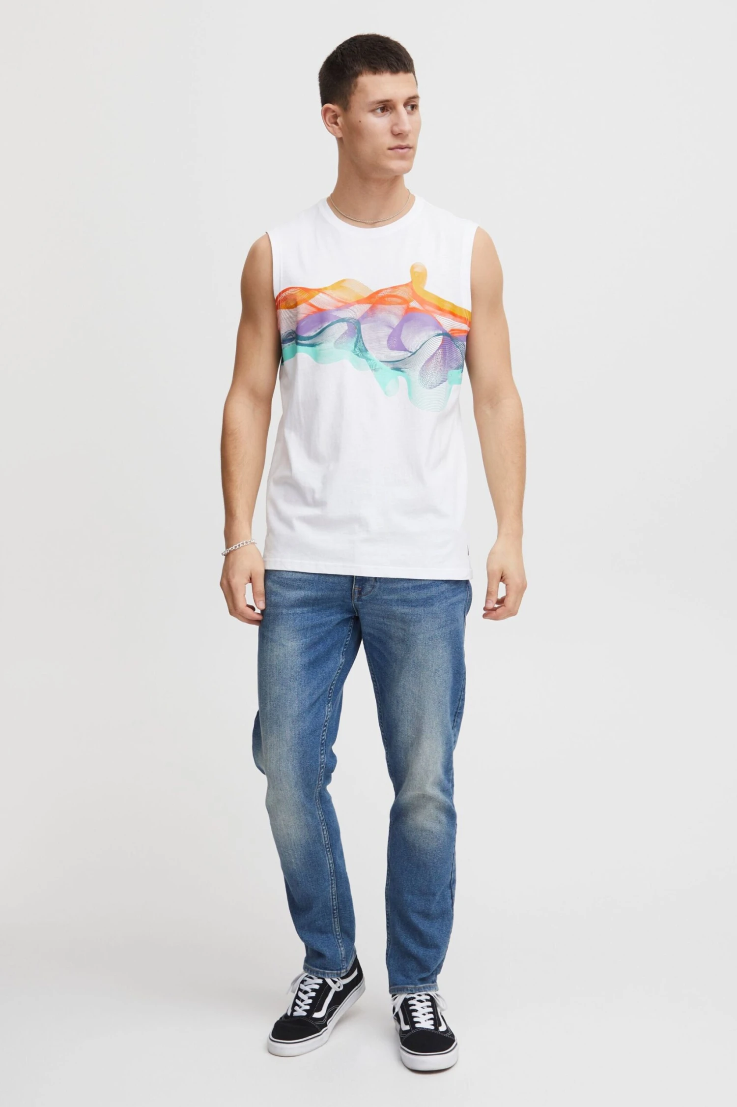 Solid Tanktops Shirt Sdpedros Heren Wit 7 Solid Tanktops Shirt Sdpedros Heren Wit - Afbeelding 5