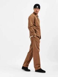 Selected Homme Pantalons Regular Broek Heren Bruin -Herenkleding Winkel 7b90b9663df585ba497edd8d8d4f16f7
