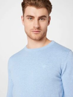 Bugatti Crewneck Truien Trui Heren Lichtblauw -Herenkleding Winkel 7c27d8ad2ead7ede0bcad74c54b545c1