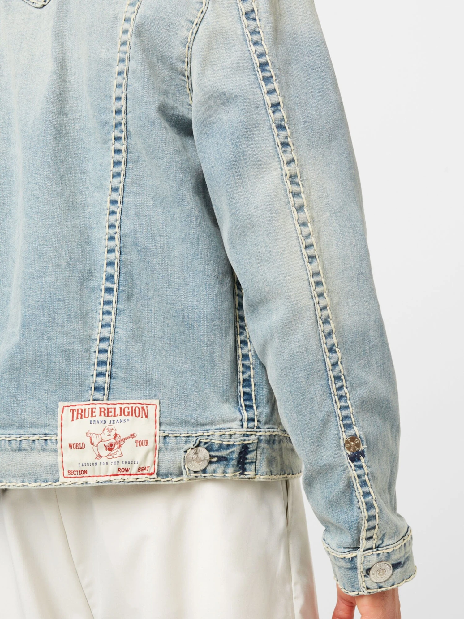 True Religion Spijkerjassen Tussenjas JIMMY Heren Lichtblauw 4 True Religion Spijkerjassen Tussenjas JIMMY Heren Lichtblauw - Afbeelding 2