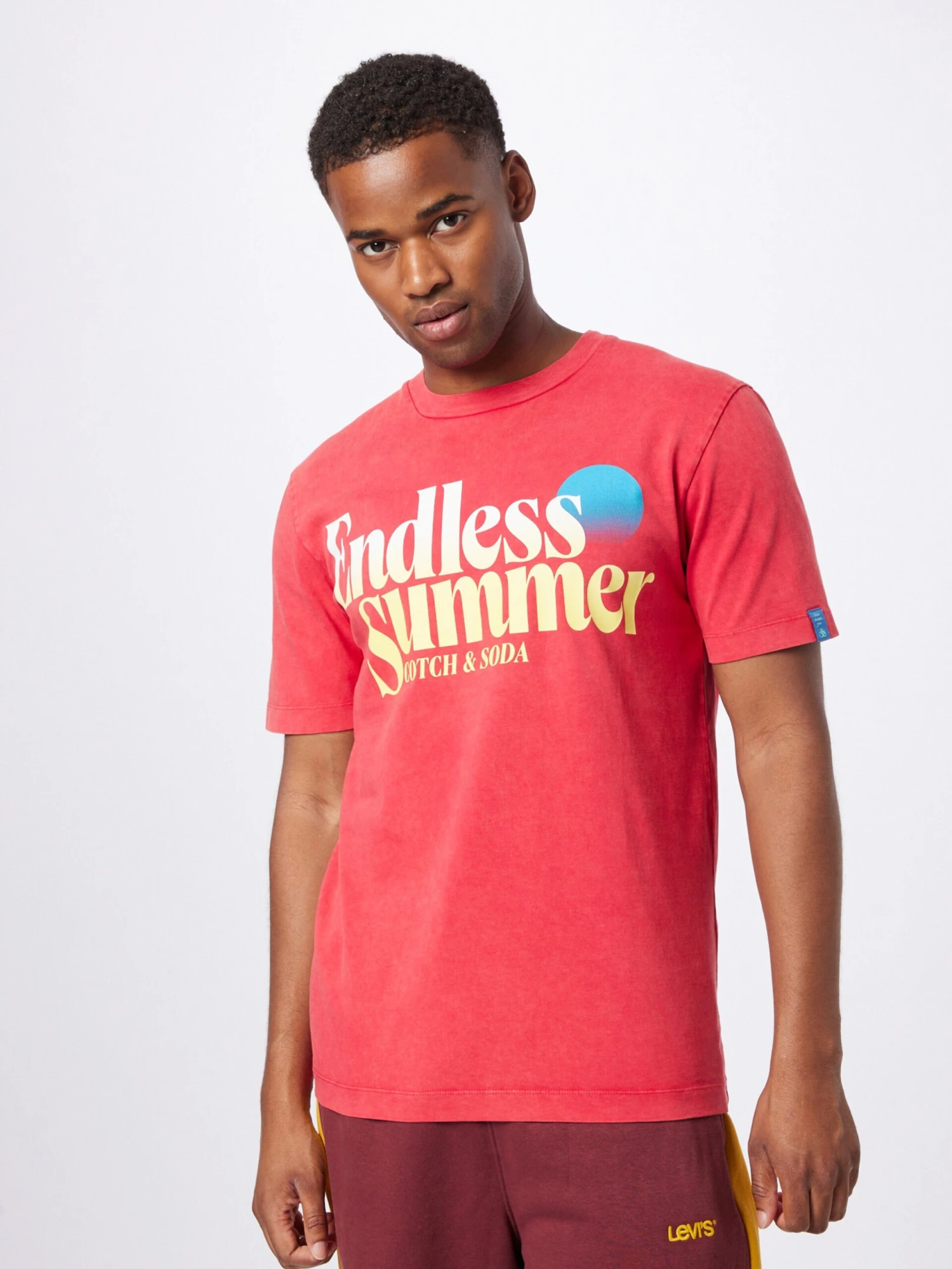 Scotch & Soda T-shirts Shirt Heren Watermeloen Rood 5 Scotch & Soda T-shirts Shirt Heren Watermeloen Rood - Afbeelding 3