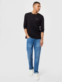 Hugo Longsleeves Shirt Derol 222 Heren Zwart -Herenkleding Winkel 83977bcf326ce054edff772b52237c24