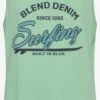 Blend Tanktops Shirt Lingo Heren Mintgroen -Herenkleding Winkel 83e05111b962284dc58a33b77b0ea207