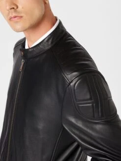 BOSS ORANGE Leren Jassen Tussenjas Jomarc Heren Zwart -Herenkleding Winkel 8428cf8a93918a0ef3ec35e8db290bbe