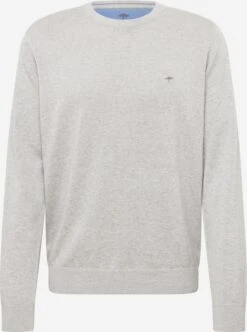 FYNCH-HATTON Crewneck Truien Regular Fit Trui Heren Grijs / Lichtgrijs