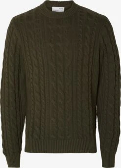 Selected Homme Crewneck Truien Trui CHAIN Heren Spar