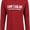 Tom Tailor Longsleeves Shirt Heren Rood