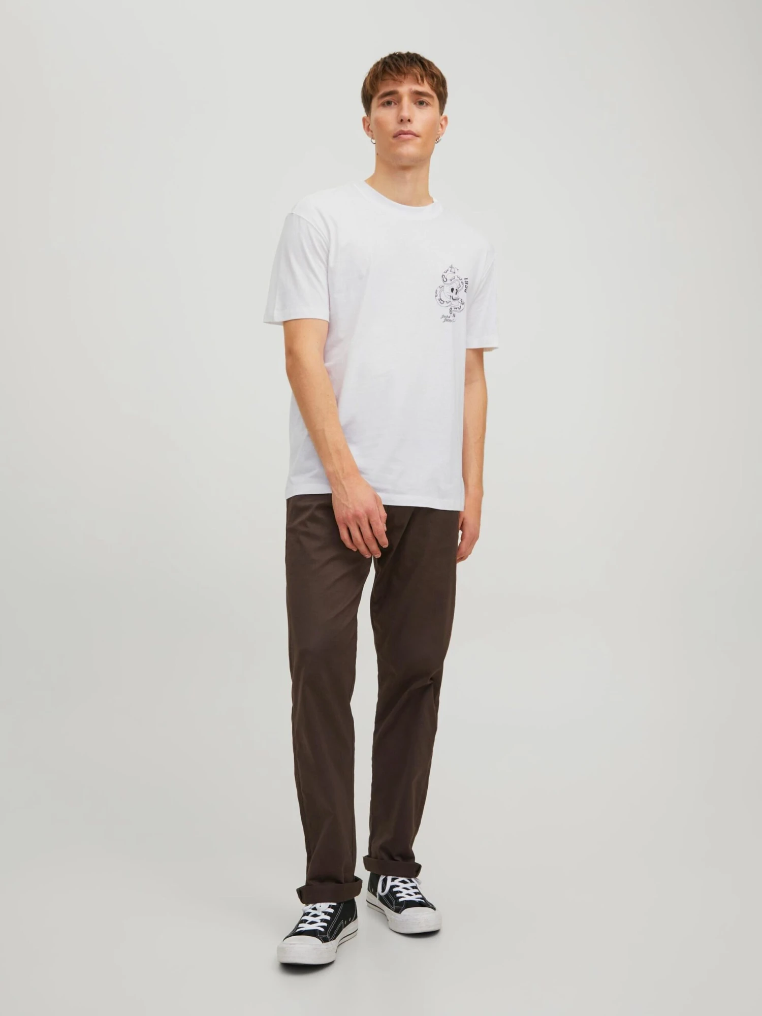 Jack & Jones T-shirts Shirt Ink Heren Wit 6 Jack & Jones T-shirts Shirt Ink Heren Wit - Afbeelding 4