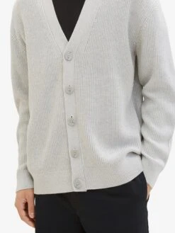TOM TAILOR Denim Vesten Gebreid Vest Heren Lichtgrijs -Herenkleding Winkel 87d7ccfe460ab134b4004d1ed168aa78