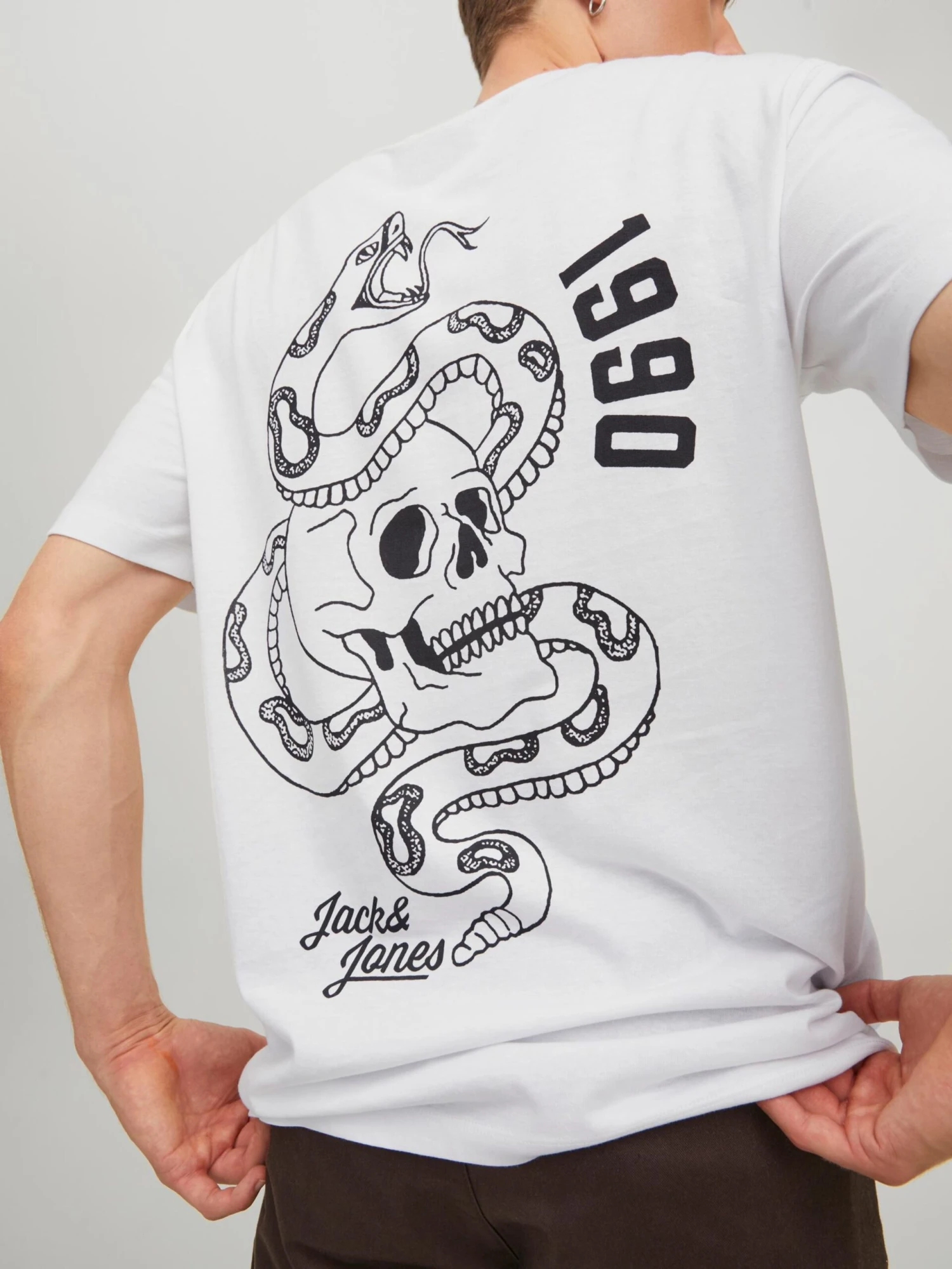 Jack & Jones T-shirts Shirt Ink Heren Wit 8 Jack & Jones T-shirts Shirt Ink Heren Wit - Afbeelding 6