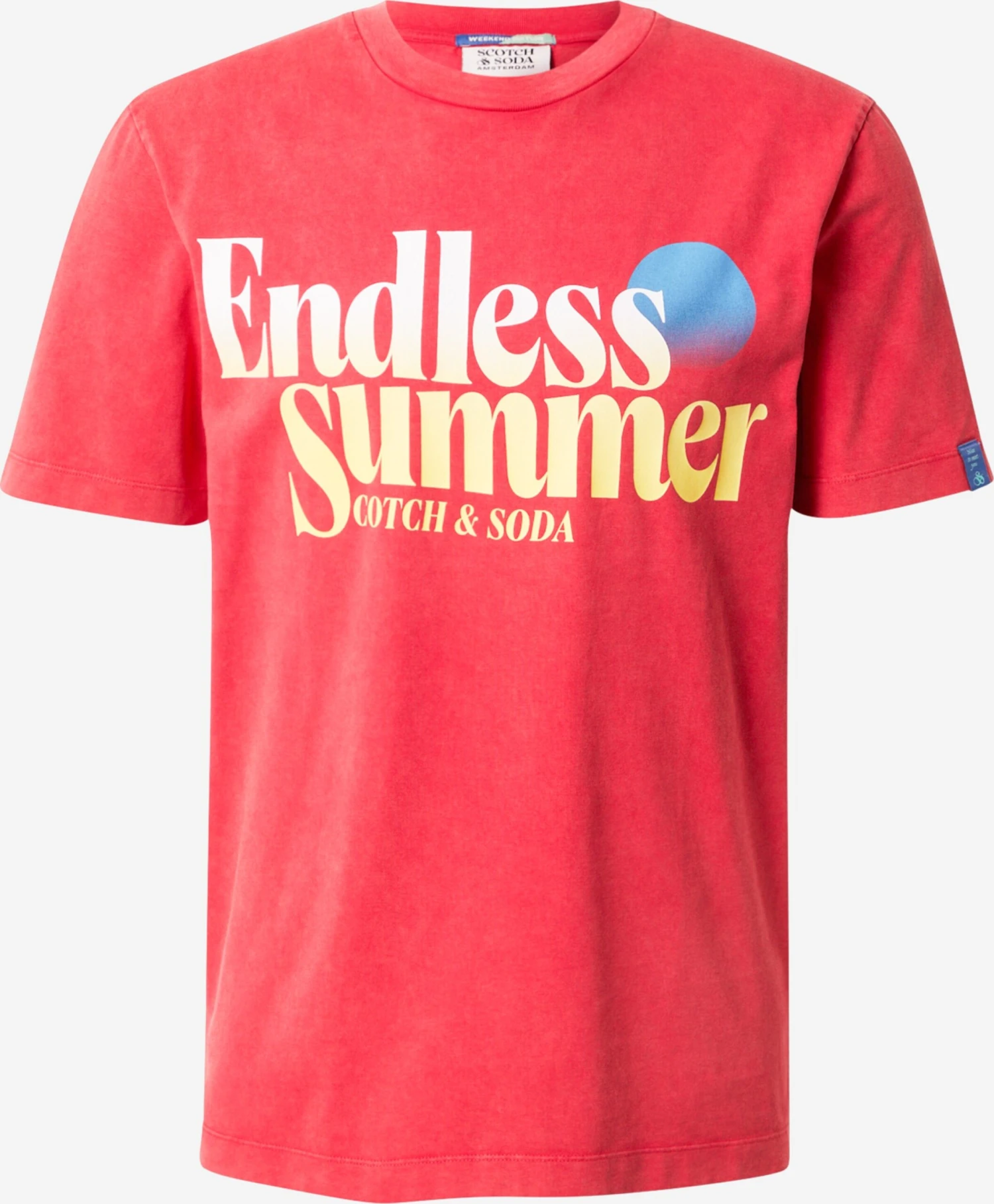 Scotch & Soda T-shirts Shirt Heren Watermeloen Rood 3 Scotch & Soda T-shirts Shirt Heren Watermeloen Rood