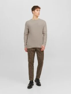 Jack & Jones Crewneck Truien Trui Anderson Heren Donkerbeige -Herenkleding Winkel 8ef89381c7bf133a13d8673e9720f71c