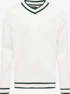 V-hals Truien Trui Heren Wit