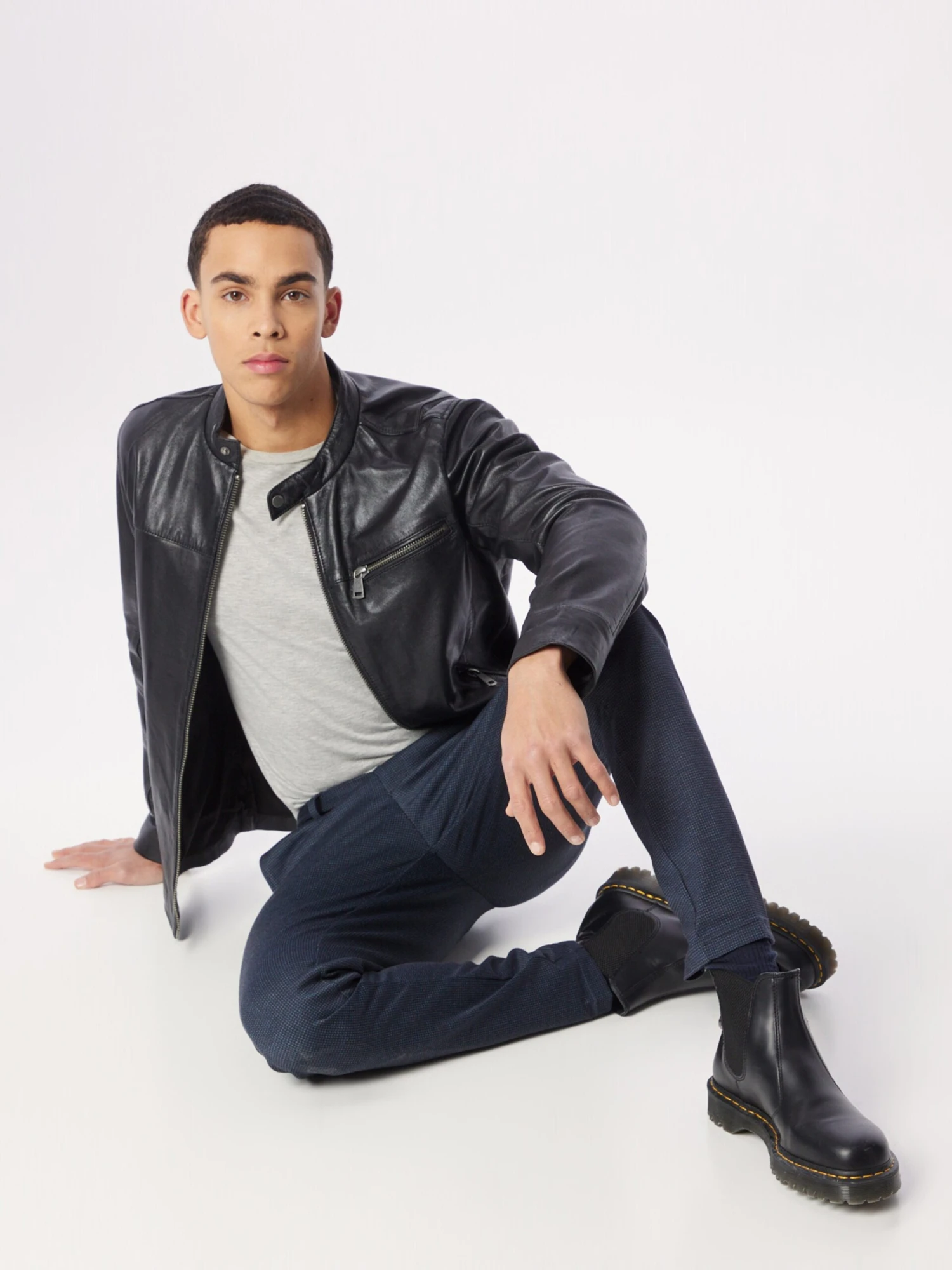 Freaky Nation Leren Jassen Tussenjas Come Closer Heren Zwart 7 Freaky Nation Leren Jassen Tussenjas Come Closer Heren Zwart - Afbeelding 5