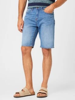 Springfield Denim Shorts Regular Jeans BERM Heren Blauw -Herenkleding Winkel 9181fb1bf365b0fef220135e0b2a291e