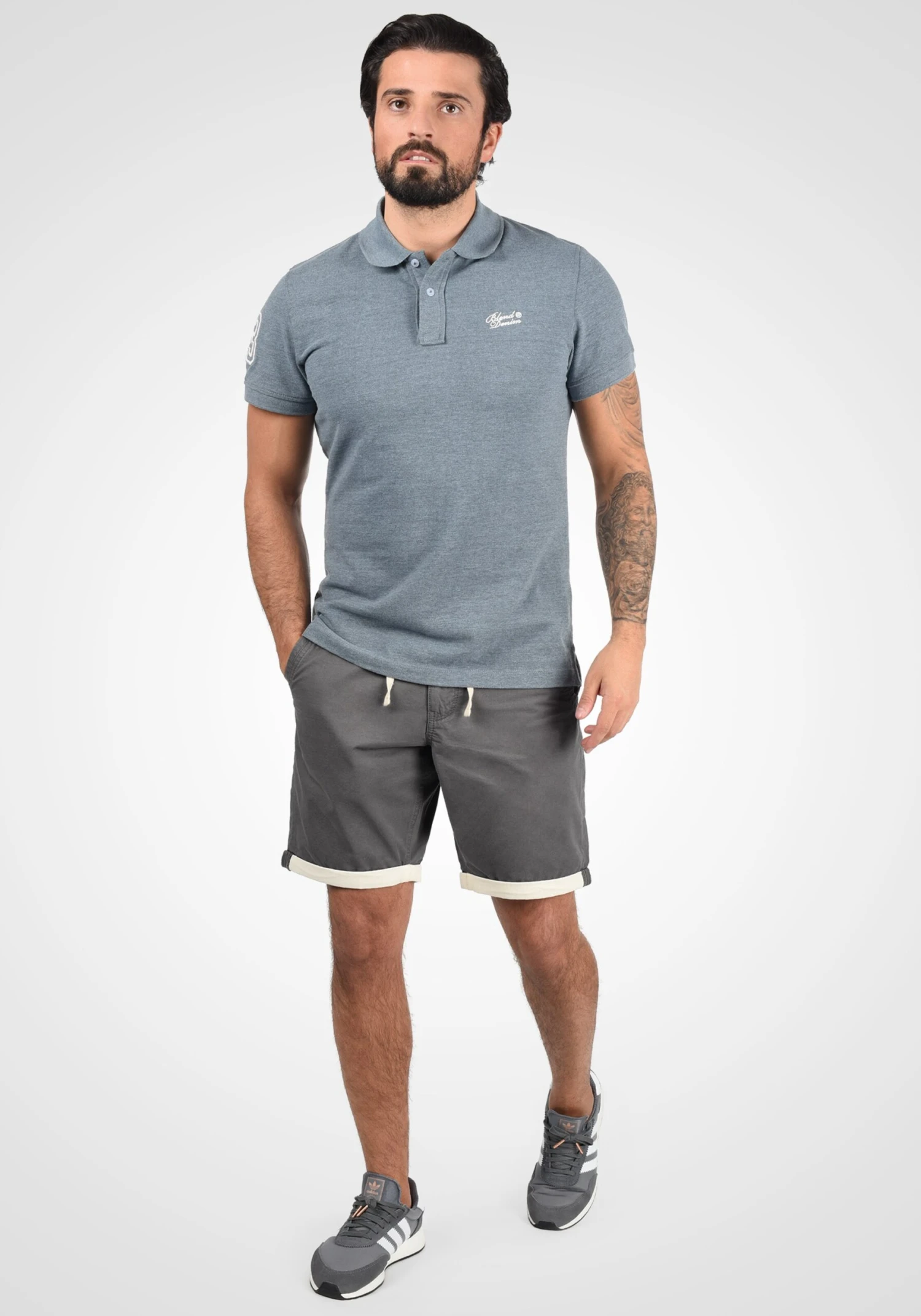 Blend Chino Shorts Regular Chino Kankuro Heren Grijs 6 Blend Chino Shorts Regular Chino Kankuro Heren Grijs - Afbeelding 4