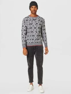 CARLO COLUCCI Crewneck Truien Trui Heren Zwart Gemêleerd -Herenkleding Winkel 977bccaef0e85998e4d38ba521d0d45c