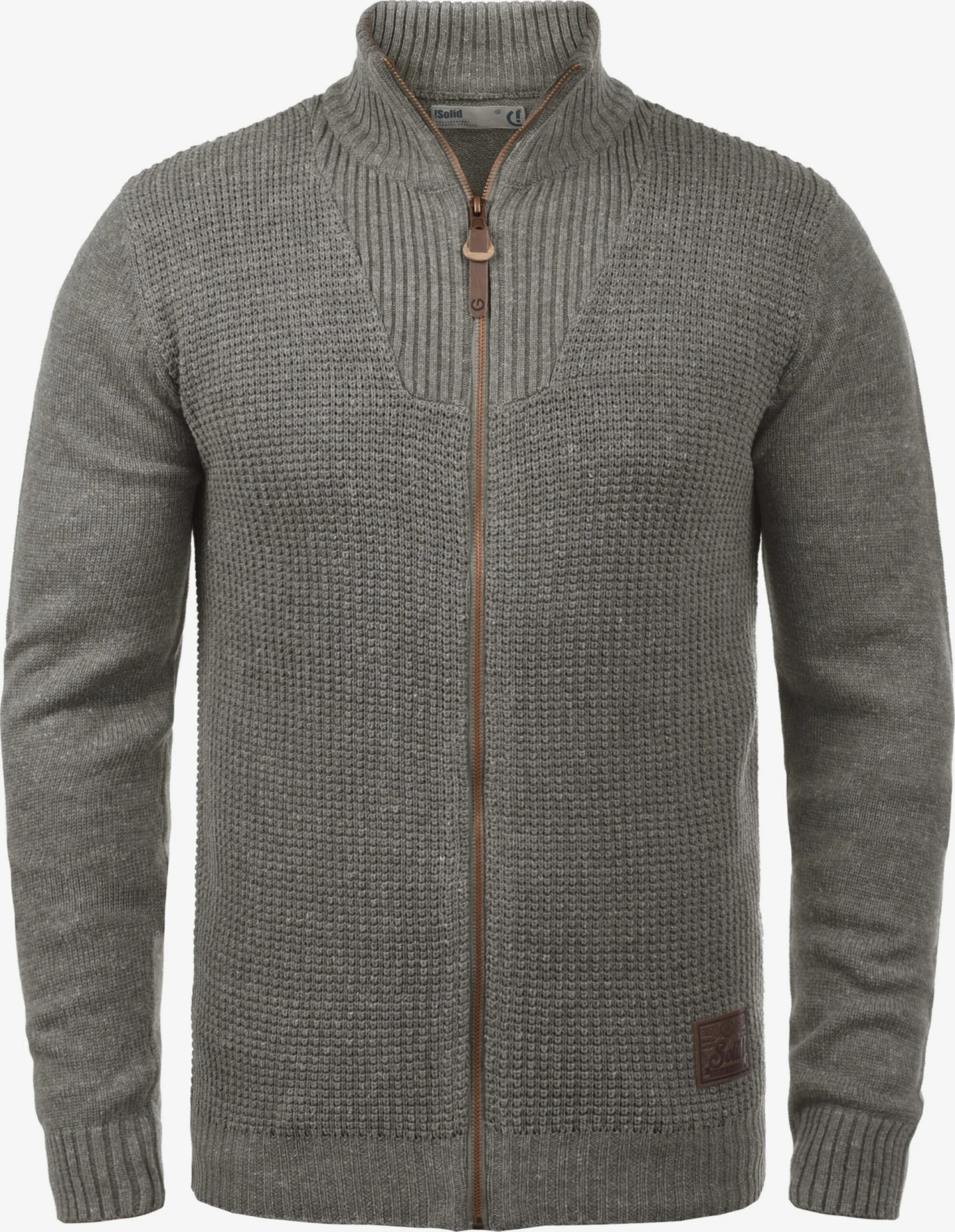 Solid Vesten Gebreid Vest Tristan Heren Grijs 3 Solid Vesten Gebreid Vest Tristan Heren Grijs