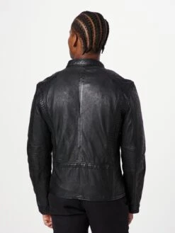 GIPSY Leren Jassen Tussenjas Aigon Heren Zwart -Herenkleding Winkel 9a39034355484250ea212a321617ddba