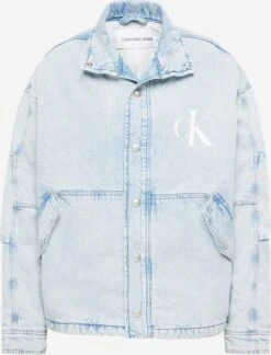 Calvin Klein Jeans Spijkerjassen Tussenjas Heren Lichtblauw