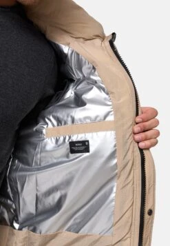 Indicode Jeans Parkas Winterparka Kasper Heren Beige -Herenkleding Winkel 9af11a67ea1aad33133926a32e158996